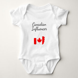 Canadian Influencer thumbs up Lighthouse route Baby Bodysuit