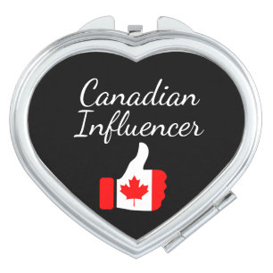 Canadian Influencer thumbs up Lighthouse route Compact Mirror