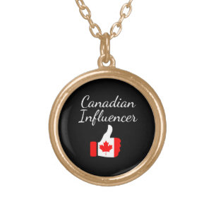 Canadian Influencer thumbs up Lighthouse route Ste Gold Plated Necklace