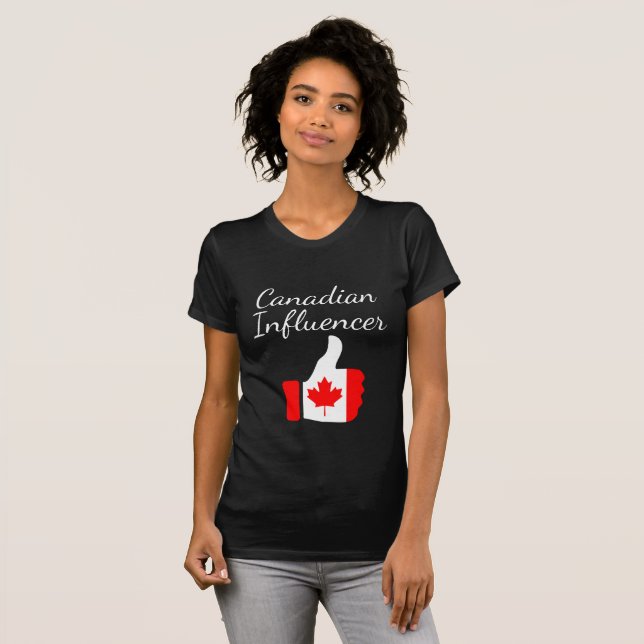 Canadian Influencer thumbs up Lighthouse T-Shirt (Front Full)