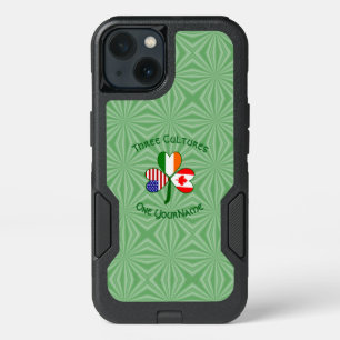 Canadian Irish American Shamrock Personalized iPhone 13 Case