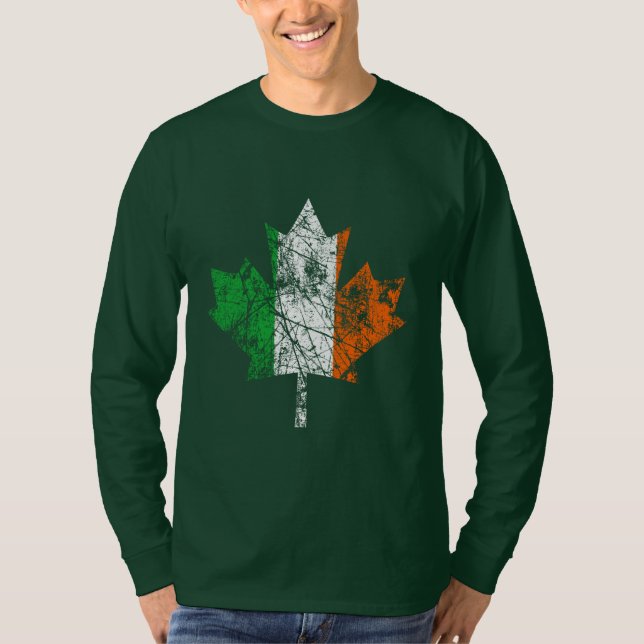 Canadian Irish Anniversary 150 Years T-Shirt (Front)