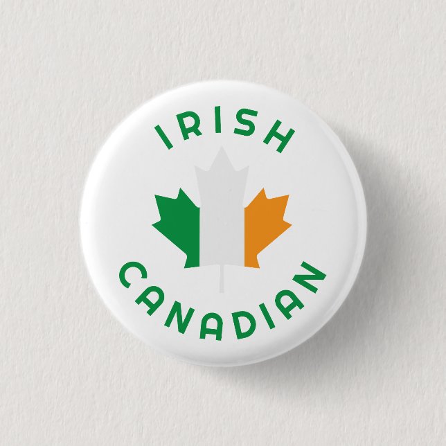Canadian Irish  Roots Button (Front)