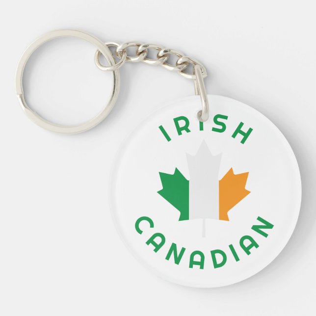 Canadian Irish  Roots Keychain (Front)