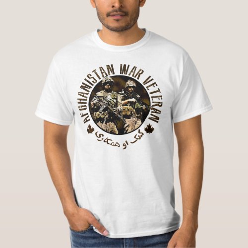 Canadian ISAF Afghanistan Veteran T_Shirt