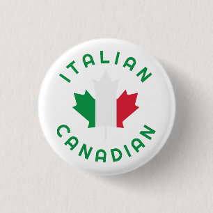 Canadian Italian Roots Button