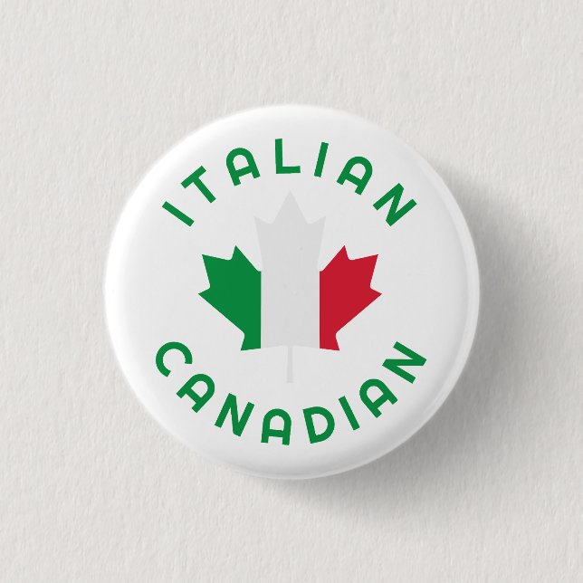 Canadian Italian Roots Button (Front)