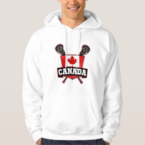 Canadian Lacrosse Logo Hoodie