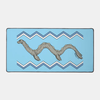 Canadian Lake Monster and Zigzags Desk Mat