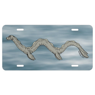 Canadian Lake Monster License Plate