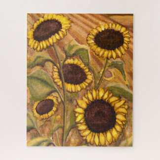 Canadian Landscape Art Puzzles Sunflower Painting