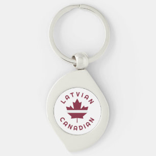 Canadian Latvian Roots Keychain