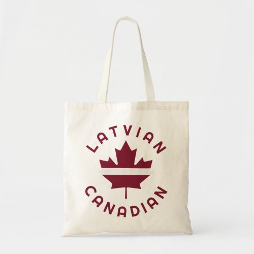 Canadian Latvian Roots Tote Bag