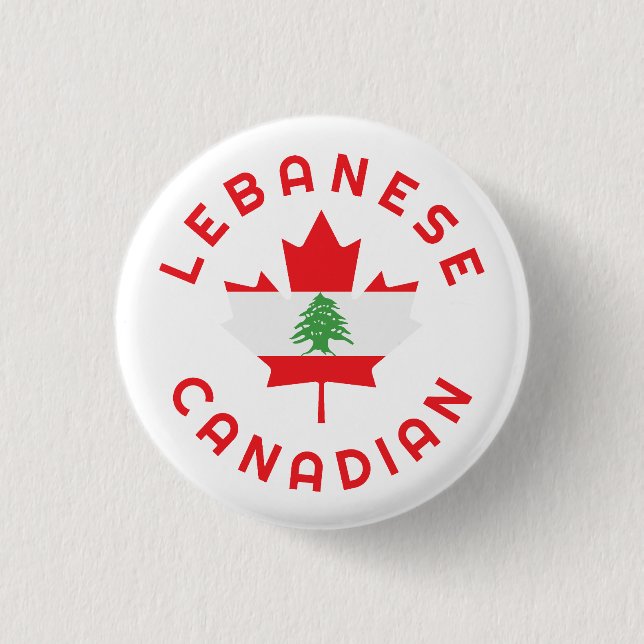 Canadian Lebanese Roots Button (Front)