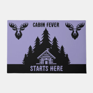 Canadian Log Cabin Funny Decorative Doormat