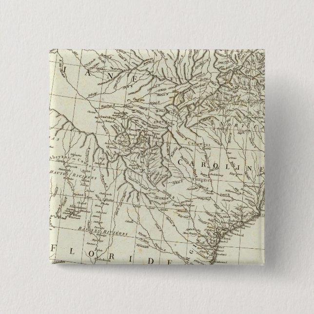 Canadian Map Pinback Button (Front)