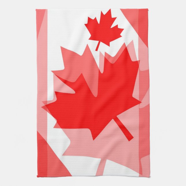 Canadian Maple Leaf all over Style CANADA Towel (Vertical)