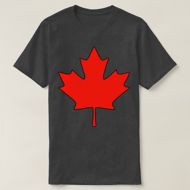 Canadian Maple Leaf Canada Day Canadian Flag T-Shirt (Design Front)