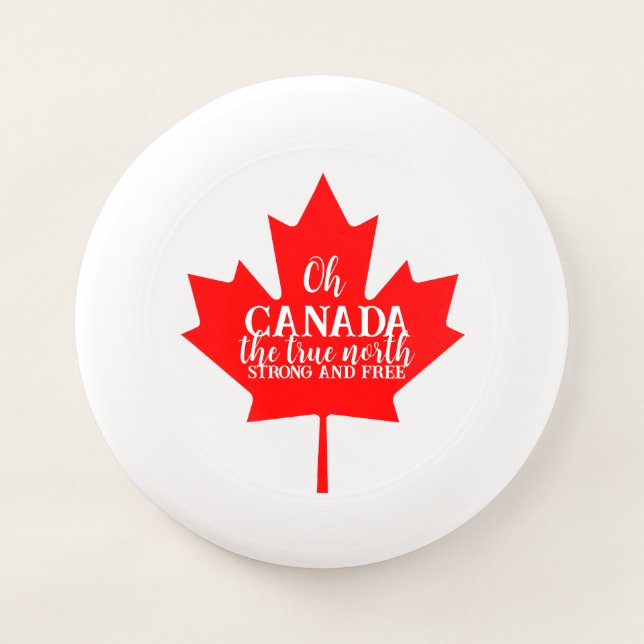 Canadian Maple Leaf Canada Day Family Matching Wham-O Frisbee (Front)