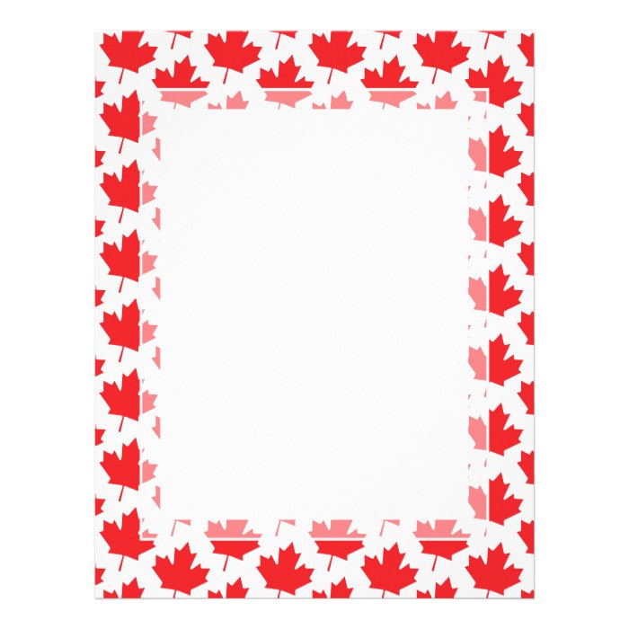 Canadian Maple Leaf Canada Day National Symbol Letterhead