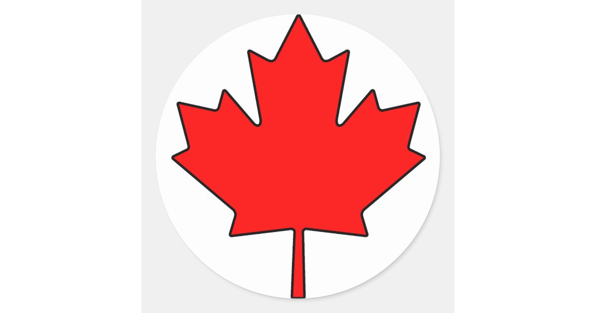Canadian Maple Leaf Canada National Symbol Classic Round ...