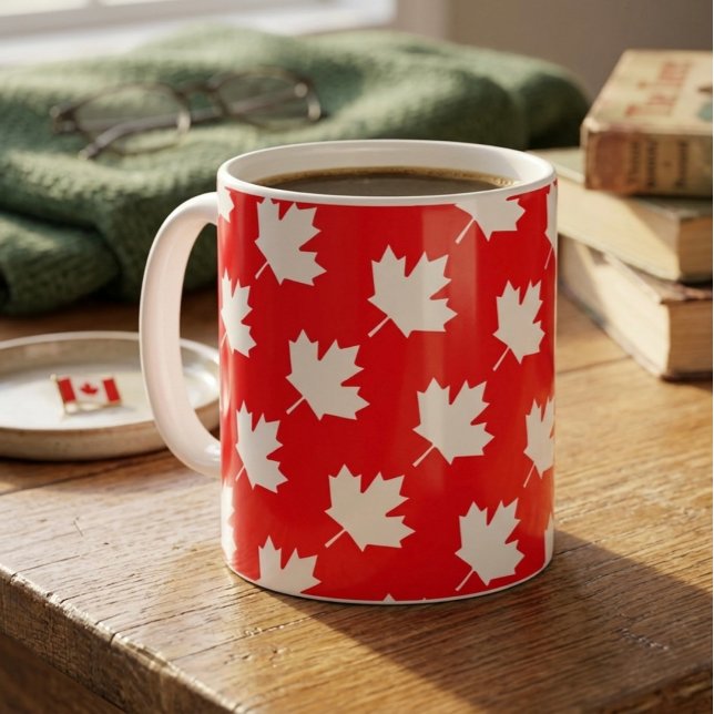 Canadian maple leaf. CANADA. Patriotic.   Coffee Mug (Creator Uploaded)