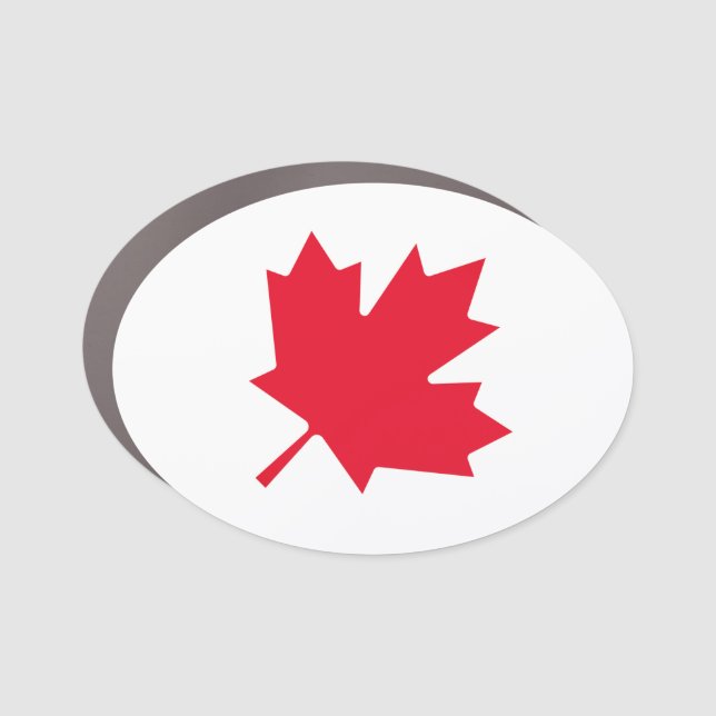 Canadian Maple Leaf Car Magnet (Front)