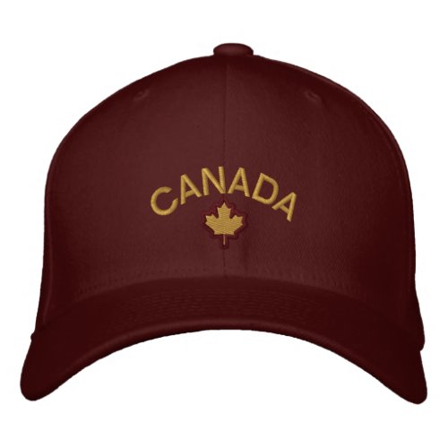 Canadian Maple Leaf Embroidery Canada Embroidered Baseball Cap