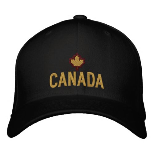 Canadian Maple Leaf Embroidery Canada Embroidered Baseball Hat