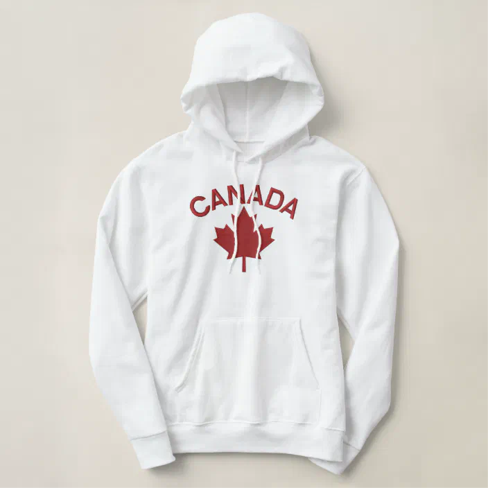 باب بلاستيك Canadian Maple Leaf Embroidery CANADA Embroidered Hoodie | Zazzle.com باب بلاستيك