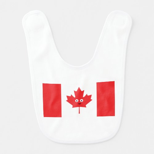 Canadian Maple Leaf Face Bib