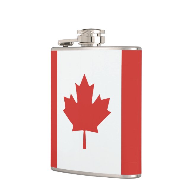 Canadian Maple Leaf Flag Flask (Left)