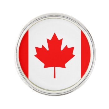 Canadian Maple Leaf Flag Lapel Pin by FalconsEye at Zazzle