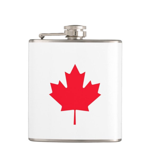 Canadian Maple Leaf  Flask (Front)
