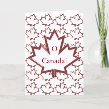 Canadian Maple Leaf Greeting Card by CreativeCardDesign at Zazzle