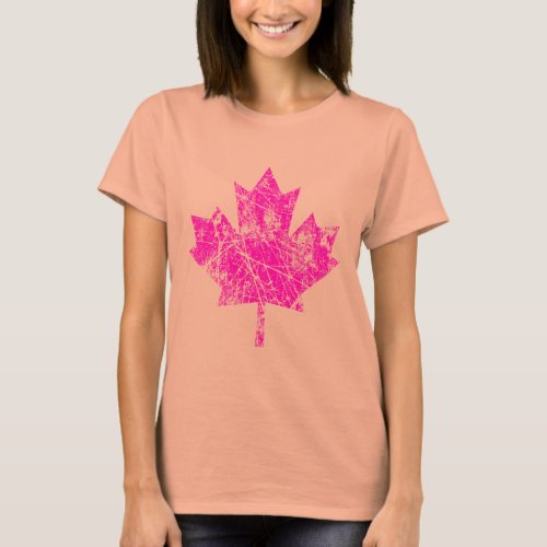 Canadian Maple Leaf Grunge Style CANADA T_Shirt