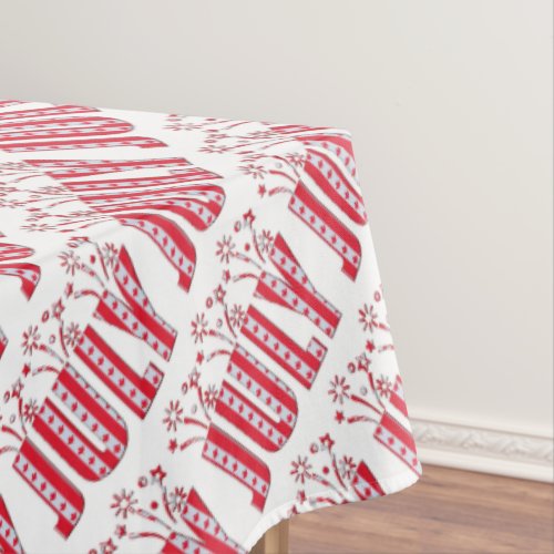 Canadian Maple Leaf July Happy Canada Day Tablecloth