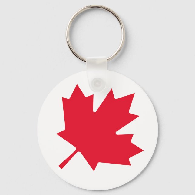 Canadian Maple Leaf Keychain (Front)