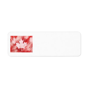 Canadian Maple Leaf Label