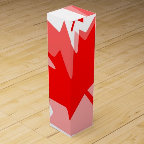 Canadian Maple Leaf Layered Style CANADA Wine Gift Box