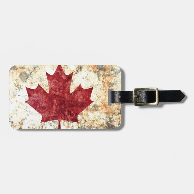 Canadian Maple Leaf Luggage Tag (Front Horizontal)