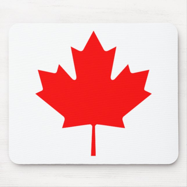 Canadian Maple Leaf Mouse Pad (Front)