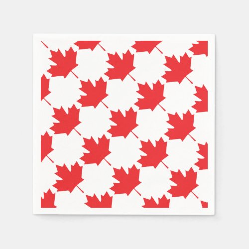 Canadian Maple Leaf Napkins