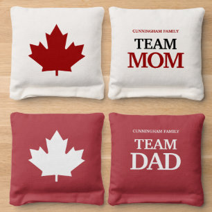 Canadian Maple Leaf Personalized Custom Cornhole B Cornhole Bags