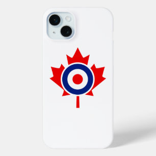 Canadian Maple Leaf Roundel Graphic iPhone 15 Plus Case