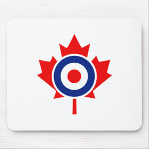 Canadian Maple Leaf Roundel Graphic Mouse Pad