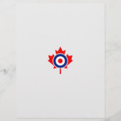 Canadian Maple Leaf Roundel Mod Badge (Front)