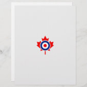 Canadian Maple Leaf Roundel Mod Badge (Front/Back)