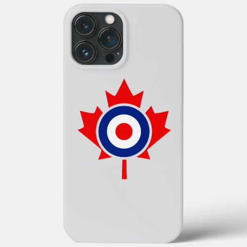 Canadian Maple Leaf Roundel Mod BLUE iPhone 13 Pro Max Case