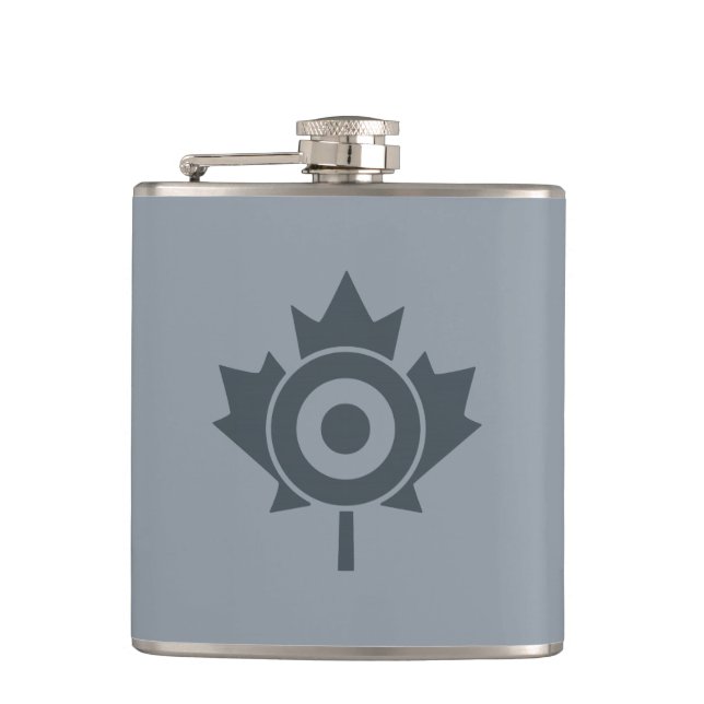 Canadian Maple Leaf Roundel Mod CANADA Flask (Front)